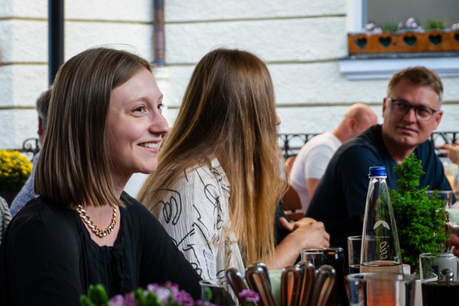 Abendessen beim Team-Event in München