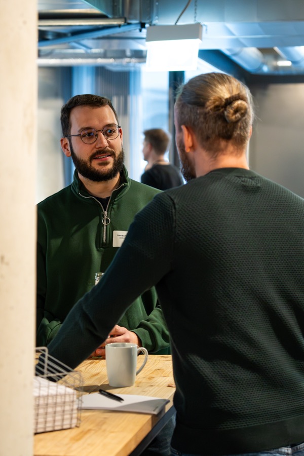 Timo Gschwendner im Gespräch beim Profit Day